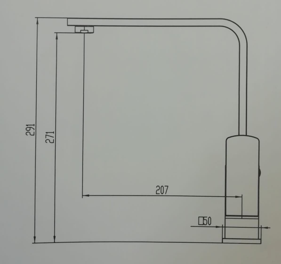 Grifo cocina monomando quadra cromo - Imagen 3