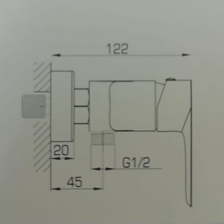 Grifo monomando ducha negro Cassio - Imagen 2